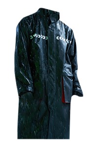 SKRT016 訂購透明大帽簷雨褸 雙層防水袖口 設計前後反光條過膝雨褸 雨褸工廠  工地雨衣  防暴雨